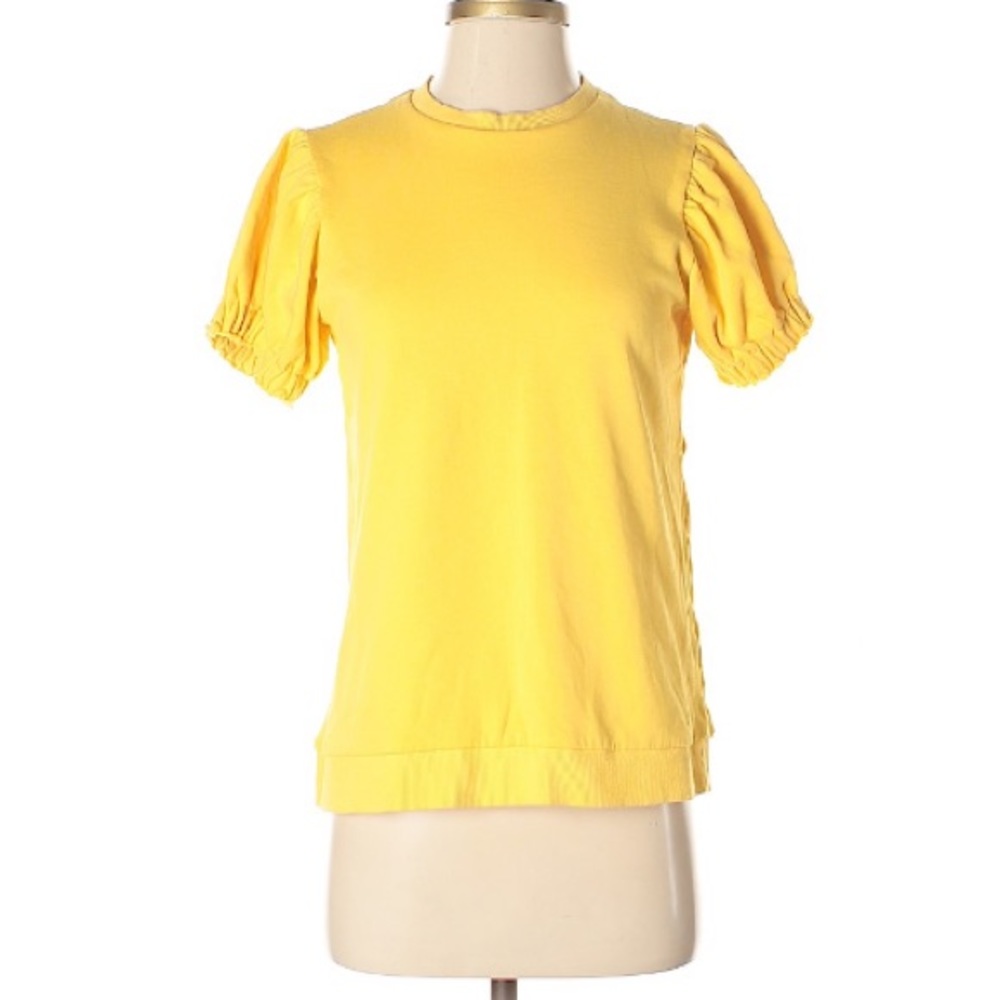 ASOS yellow, puff-sleeve sweatshirt - 2